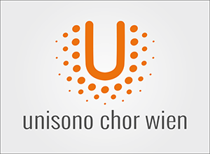 Unisono Chor Logo mit Hintergrund